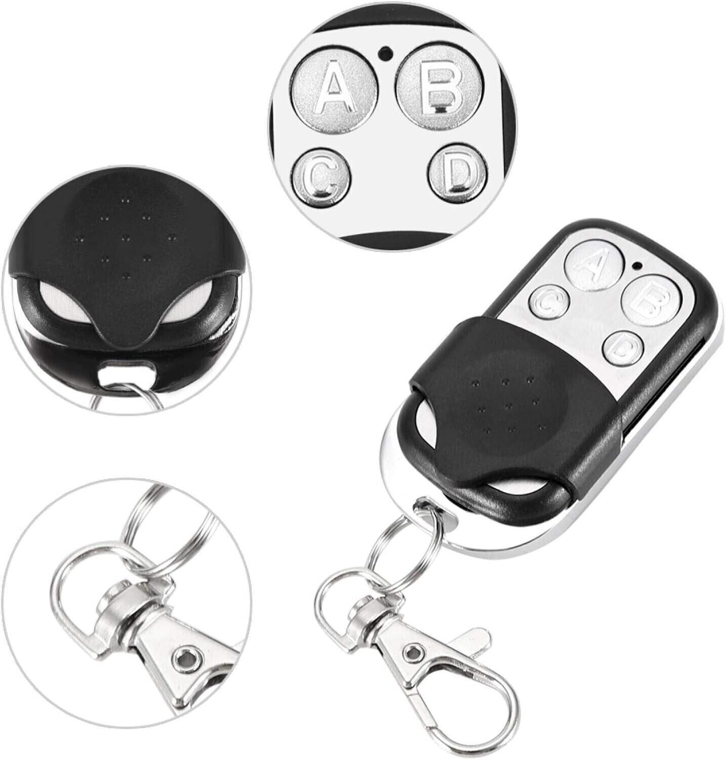 Set di 3 telecomandi universali, Codice fisso, con frequenza 433,92 MHz