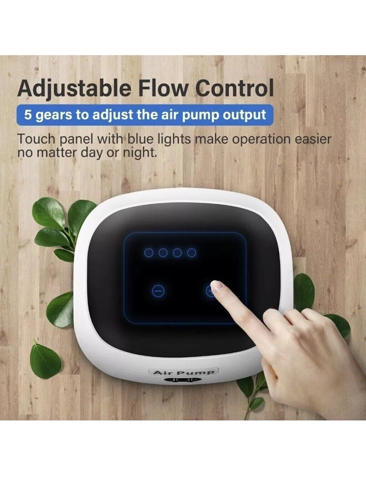 Pompa ad Aria per Acquario Simple deluxe con doppia Uscita del Flusso d'Aria