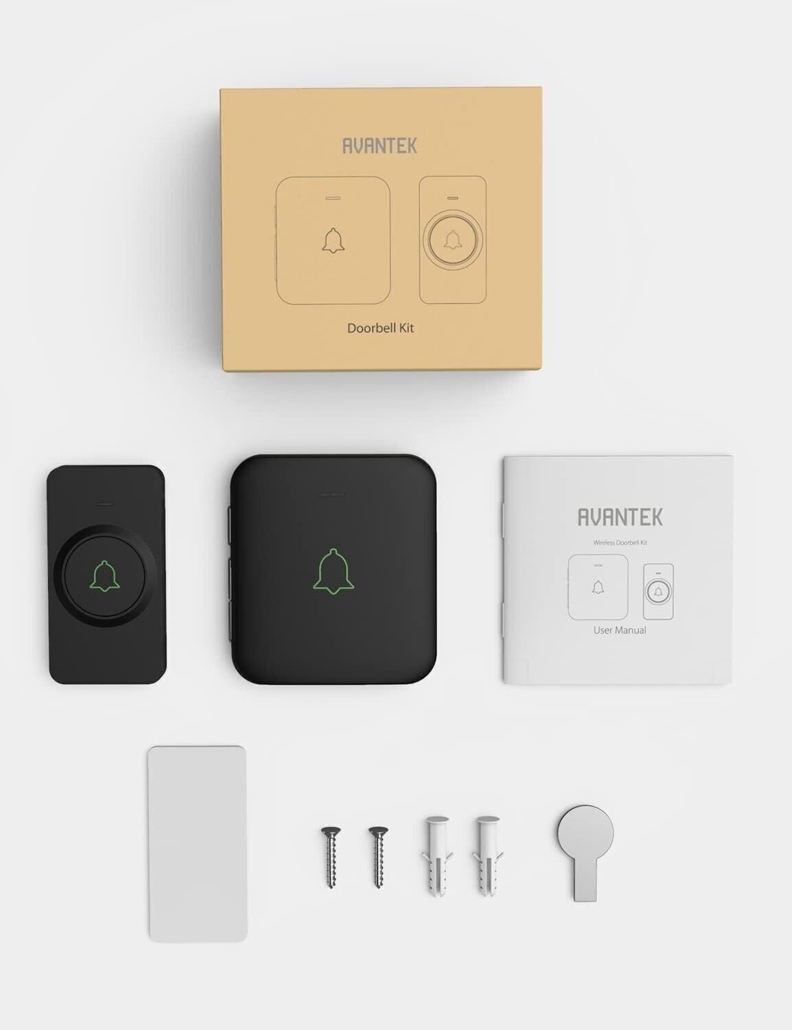 AVANTEK Campanello senza fili, Mini CB-11 Campanello impermeabile che funziona