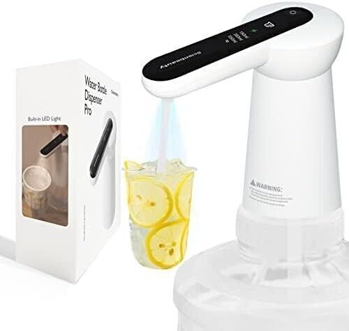 Dispenser di Acqua imbottigliata con Luce LED,  Ricarica USB, Pompa elettrica