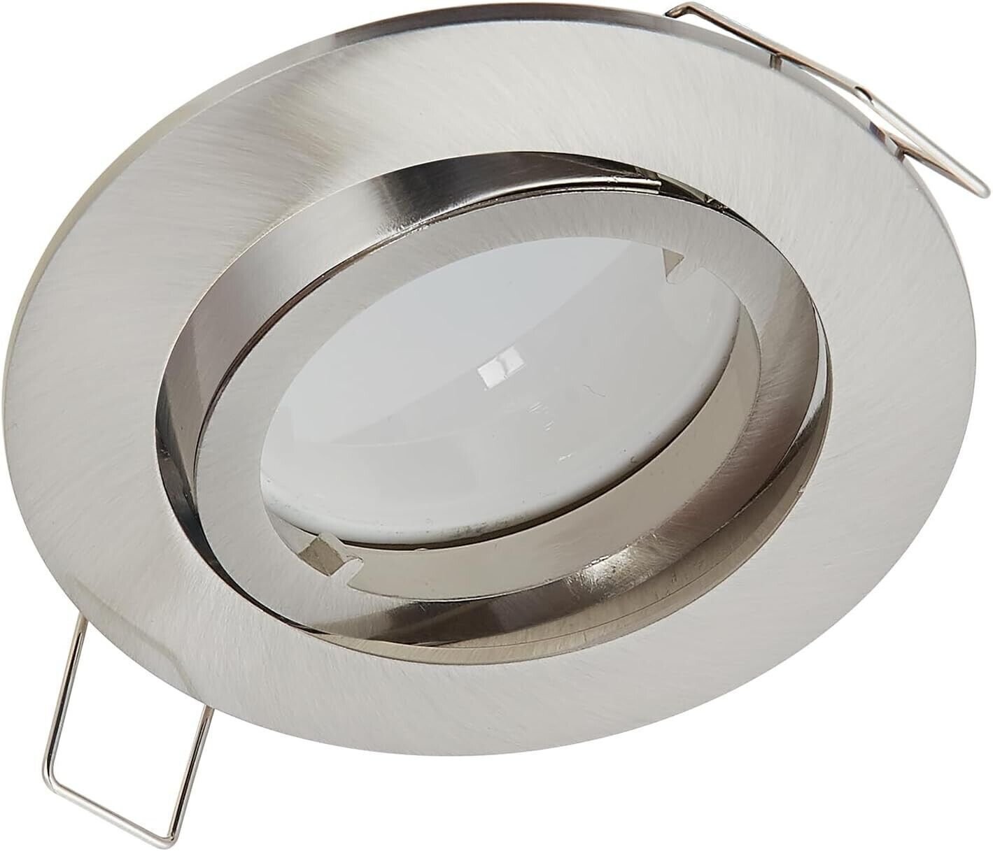 YanFeiYit 5 faretti da incasso a LED, rotondi, cromati opachi, 5 Watt, bianco