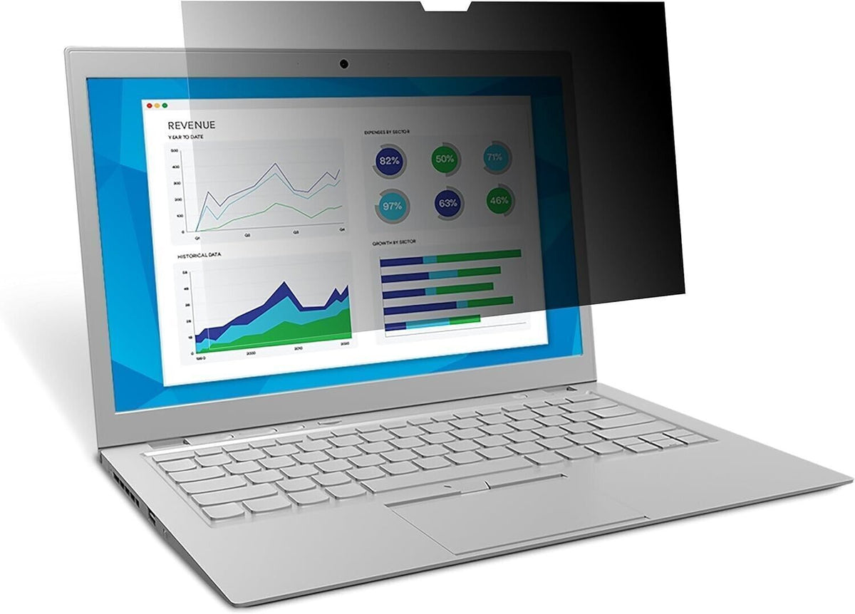 3M Filtro per la privacy per  14.1" Standard Laptop, Nero