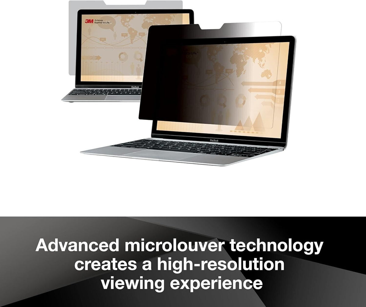 3M Filtro per la privacy per  14.1" Standard Laptop, Nero