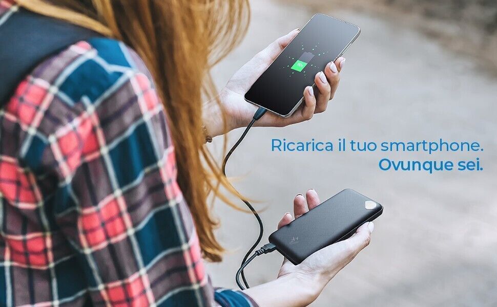 Vultech VPB-P10 batteria portatile ai Polimeri di litio (LiPo) 10.000 mAh Nero