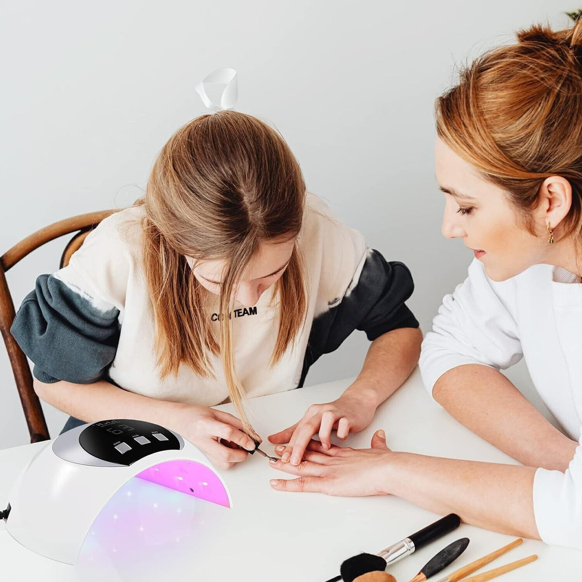 Lampada UV da 54 W per unghie in gel, lampada UV con 3 timer e ricarica USB