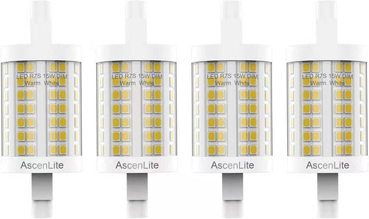 AscenLite R7S Lampadina LED 78MM, Luce Dimmerabile J78 Dimmerabile 15W