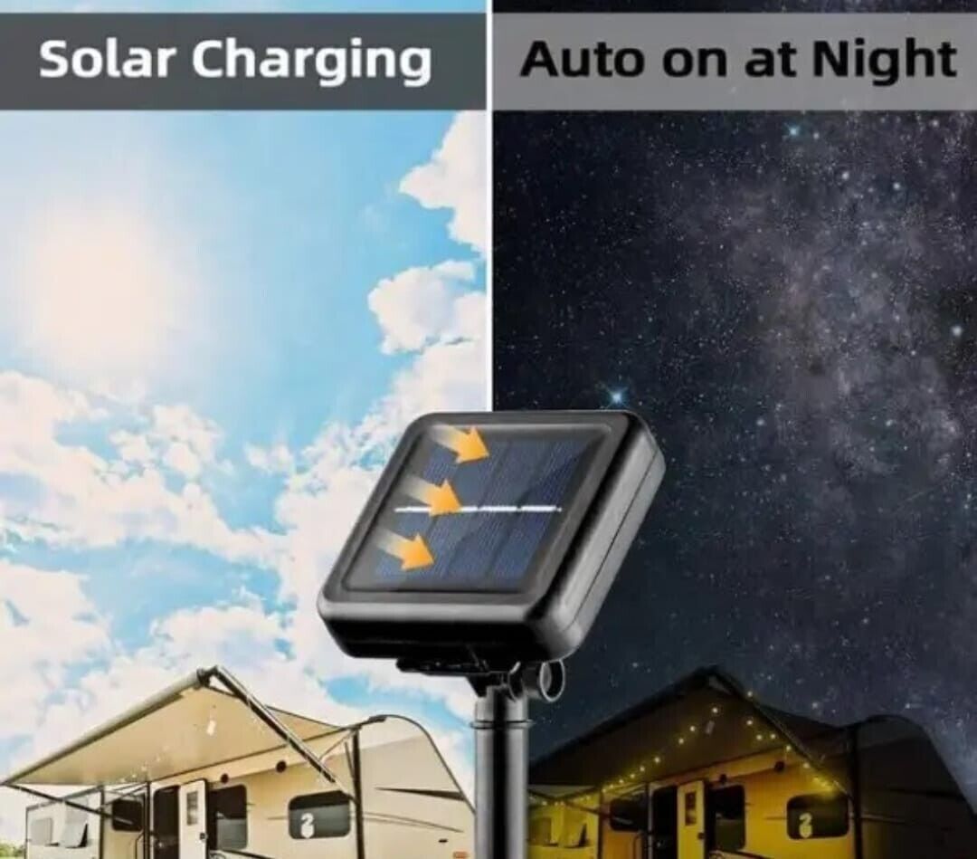 Luci solari da giardino nere con 10 lanterne in corda di canapa naturale