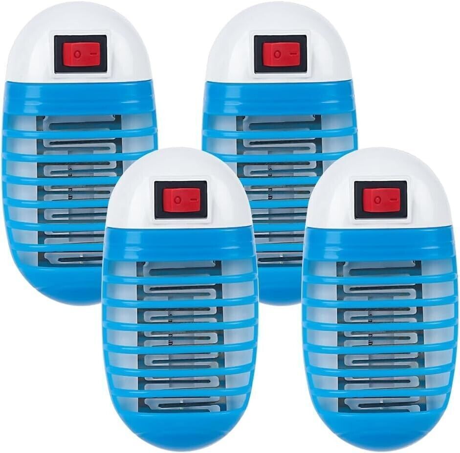 Lampada per zanzare, insetti elettrica, trappola per insetti UV - 4 pezzi