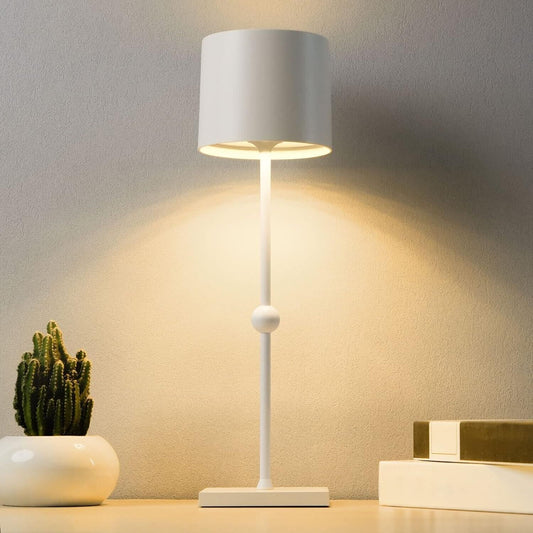 Lampada da tavolo a LED, batteria ricaricabile da 5200 mAh, 3 colori dimmerabile