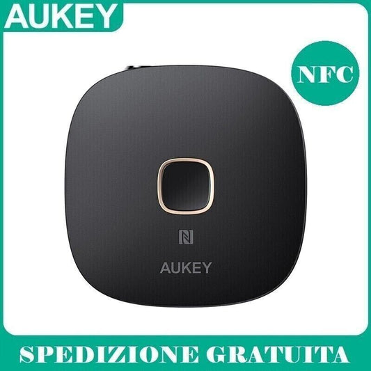 Aukey BR-C16 Ricevitore Bluetooth 4.1 con NFC Adattatore Audio Stereo Auto