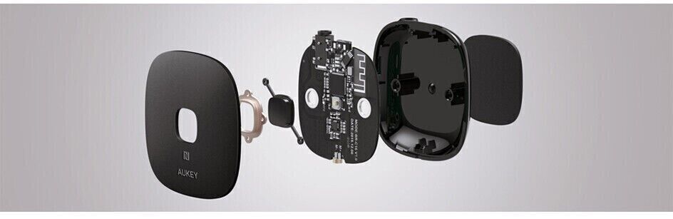 Aukey BR-C16 Ricevitore Bluetooth 4.1 con NFC Adattatore Audio Stereo Auto