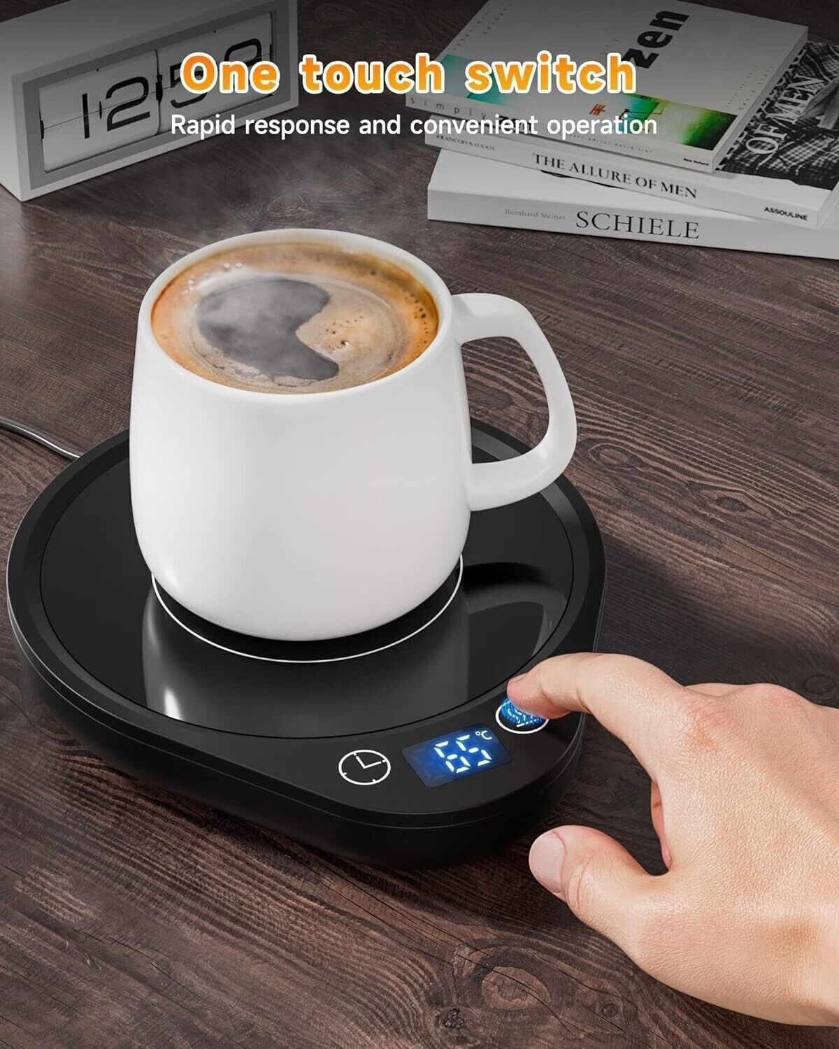 BTOYM Scaldatazze da caffè Scalda tazze intelligente con 3 impostazioni