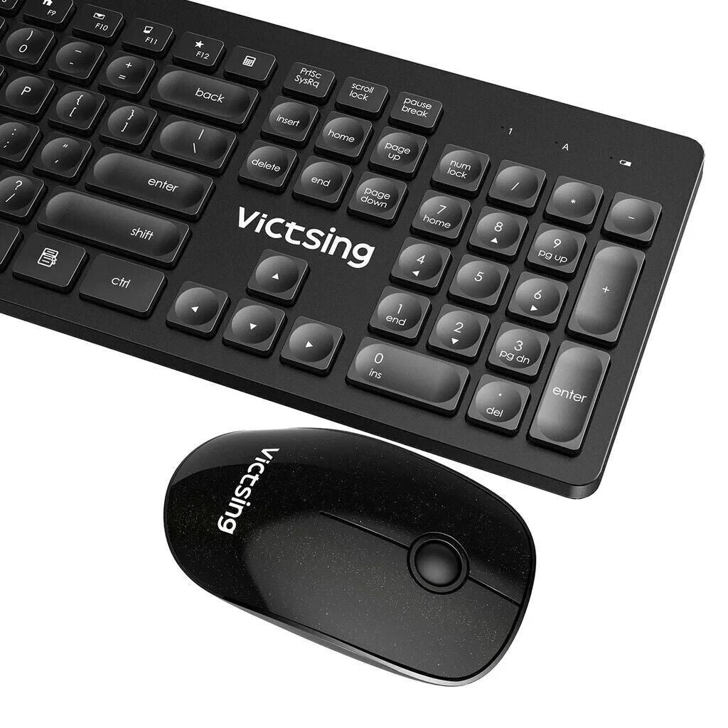 Set tastiera e mouse wireless ultra sottile senza fili, VicTsing PC176B