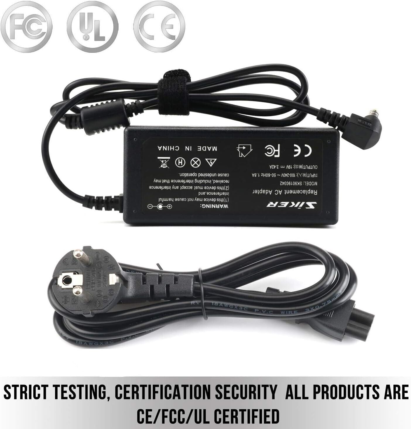 Caricatore per laptop con adattatore AC da 65 W per Toshiba