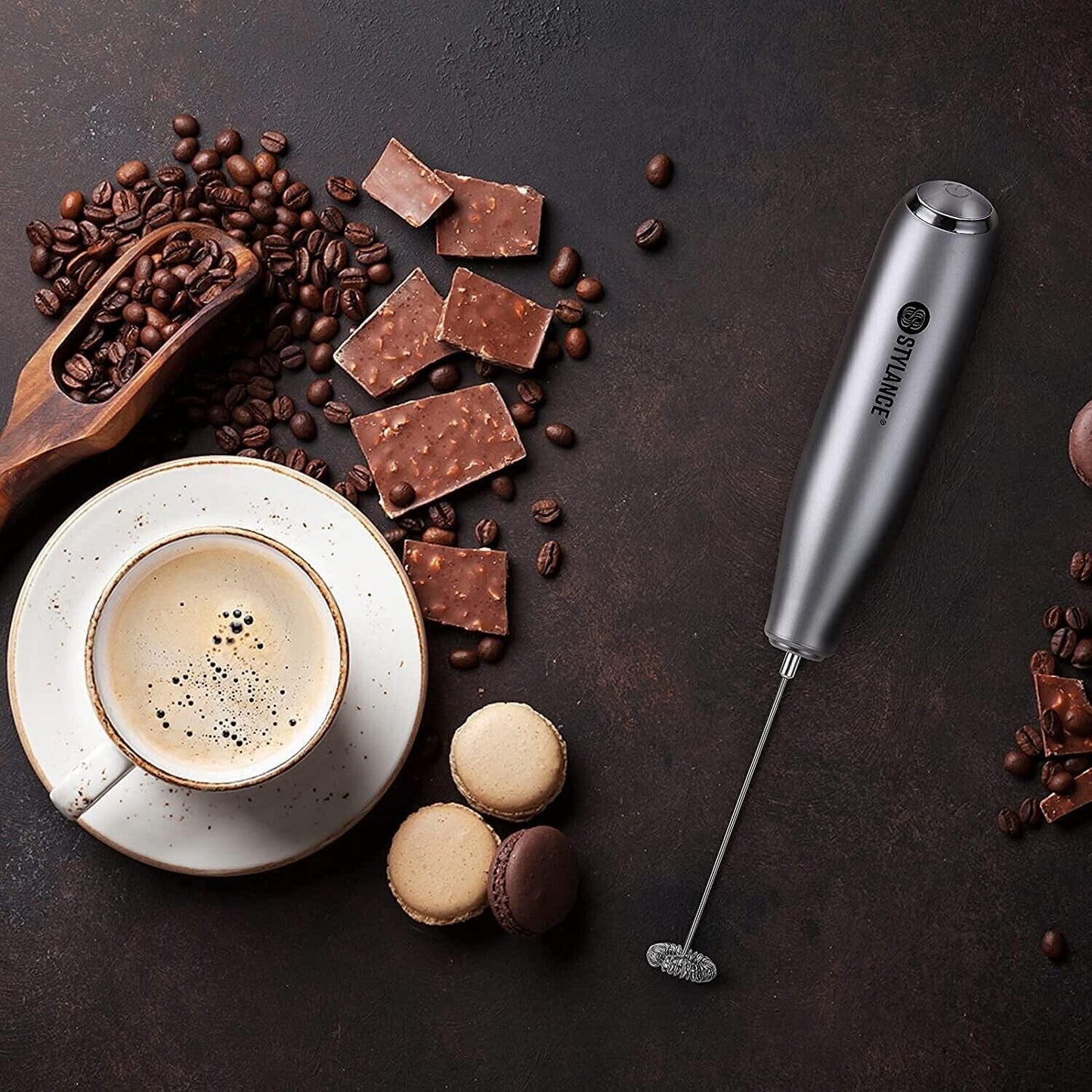 Montalatte elettrico per caffè, caffè al latte, cappuccino, cioccolata calda