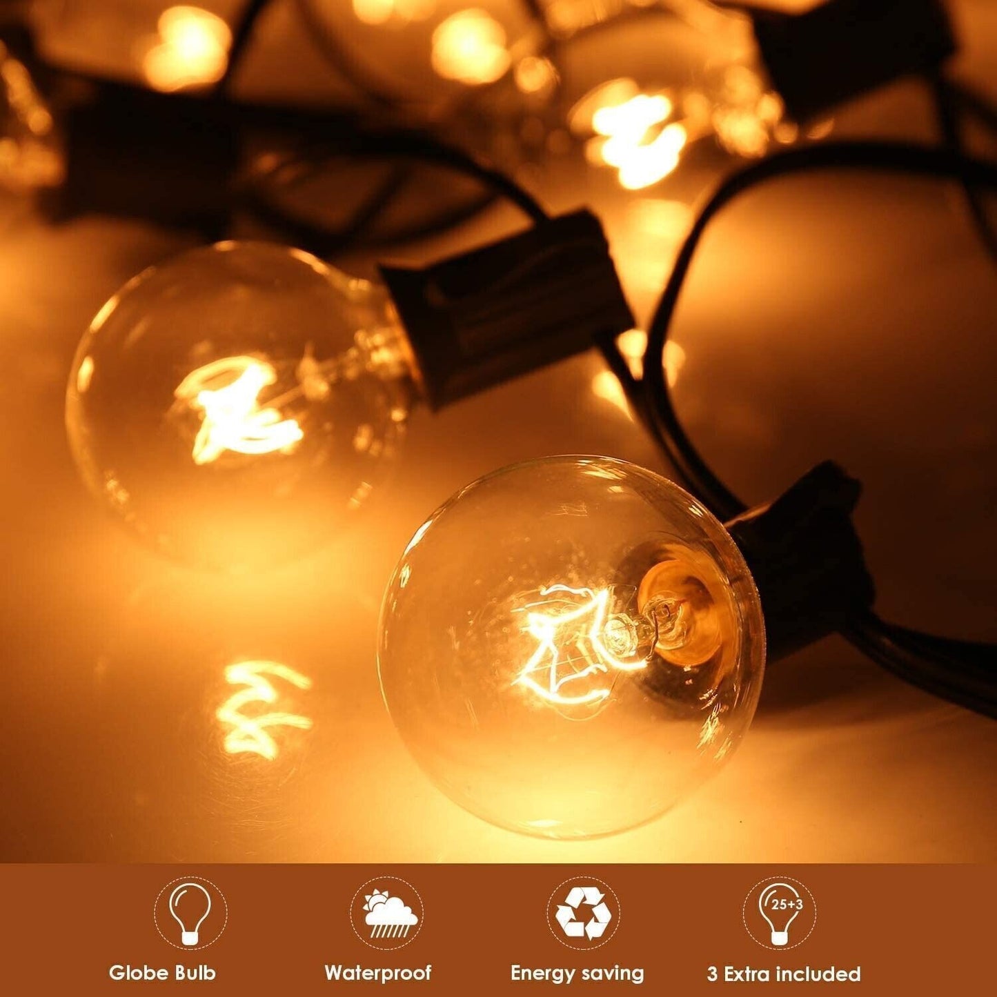 TOMSHINE Catena Luminosa, 8M Stringa Luci Natalizie Catene Luminose Impermeabile