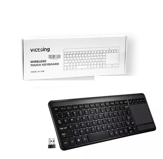 VicTsing Mini Tastiera Wireless Touchpad Ultra-Sottile, Tastiera Wireless All-in