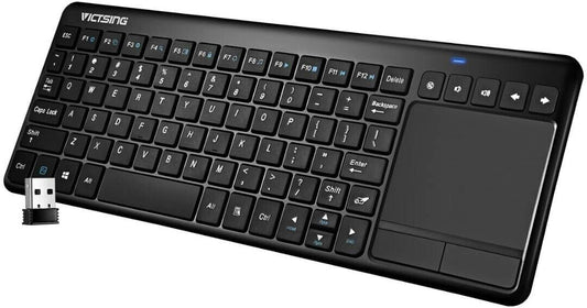 VicTsing Mini Tastiera Wireless Touchpad Ultra-Sottile, Tastiera Wireless All-in