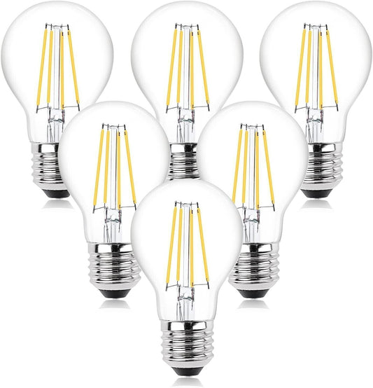 Lampadina a LED Klarlight E27, lampada a LED da 8 W, a incandescenza 6 Pcs