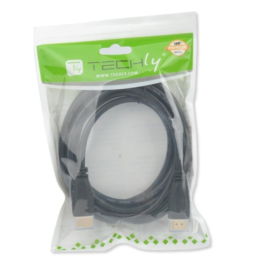 TECHLY Cavo HDMI Alta velocità con Ethernet 4K*2K 60Hz 1M (pacco da 10pcs)