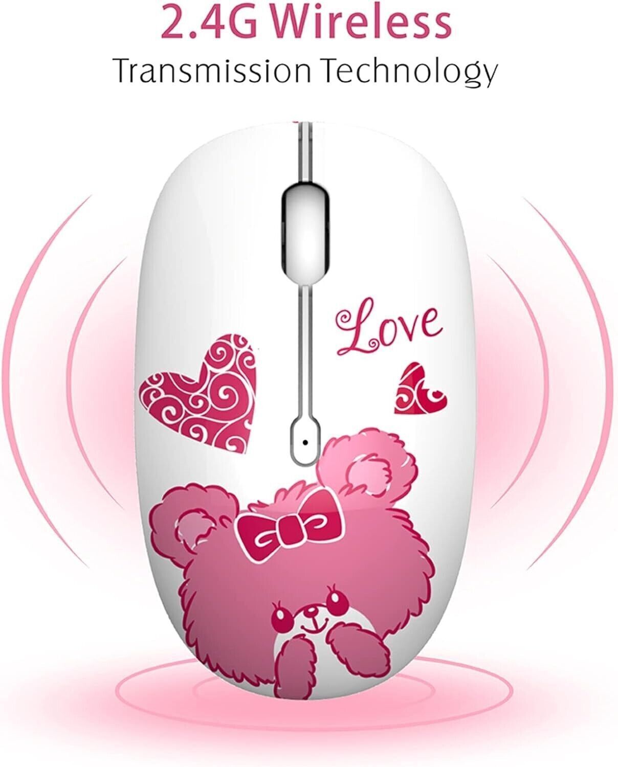 Mouse Wireless TENMOSS M101 impatico Mouse Silenzioso per Computer