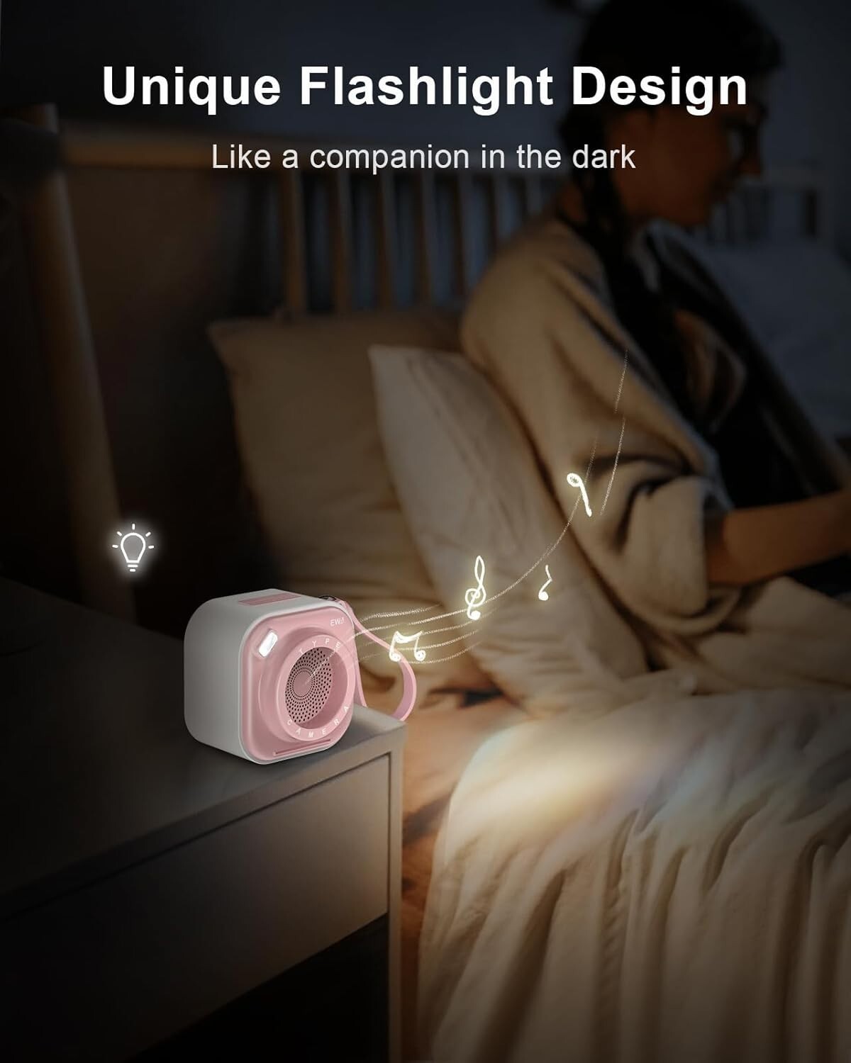 EWA Mini altoparlante wireless Bluetooth con cordino wireless portatile Rosa