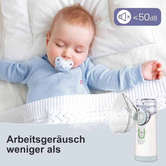 Aerosol portatile Gindoly, aerosol ultrasonico silenzioso per adulti e bambini