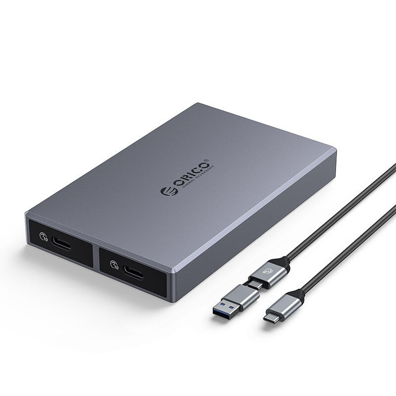 Contenitore ORICO M.2 NVME + SSD SATA a doppio alloggiamento