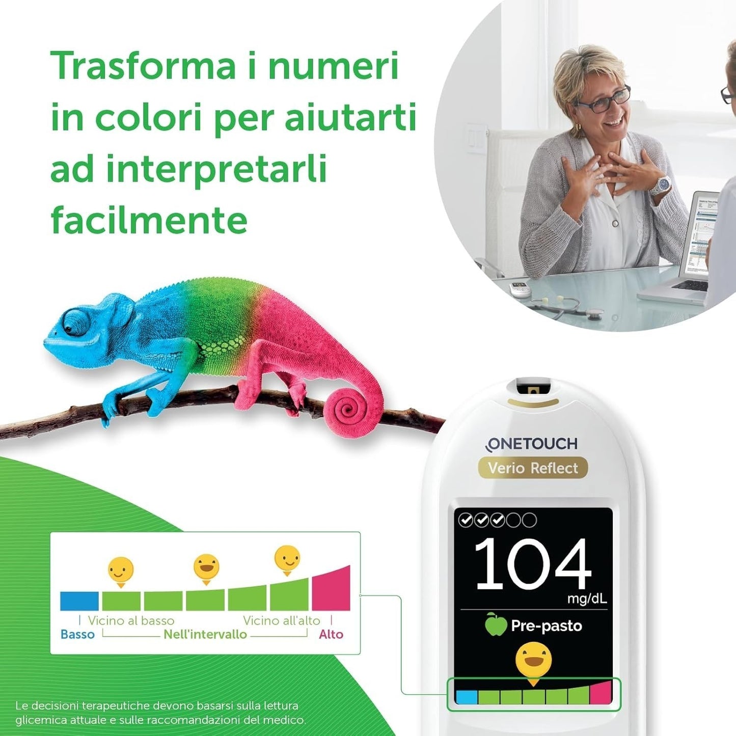 Glucometro OneTouch Verio Reflect®  Sistema di automonitoraggio della glicemia