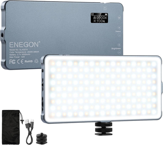 LED Video Light  ENEGON 4000 mAh 2500K-9900K bicolore Fotocamere DSLR Profession