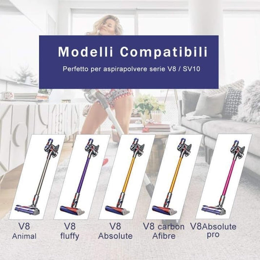 Batteria compatibile con Dyson V8 ricambio 6000mAh Dyson V8 SV10