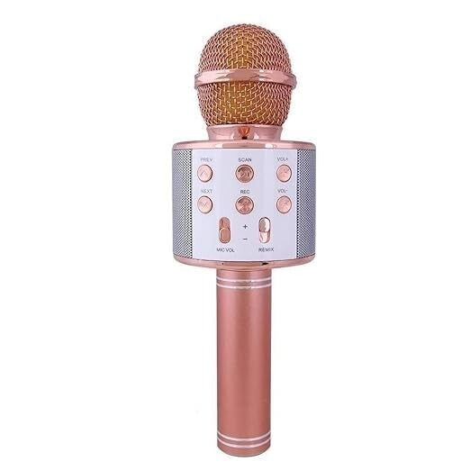 Microfono Wireless rose gold WS-858 Altoparlante Cassa Integrata Bluetooth