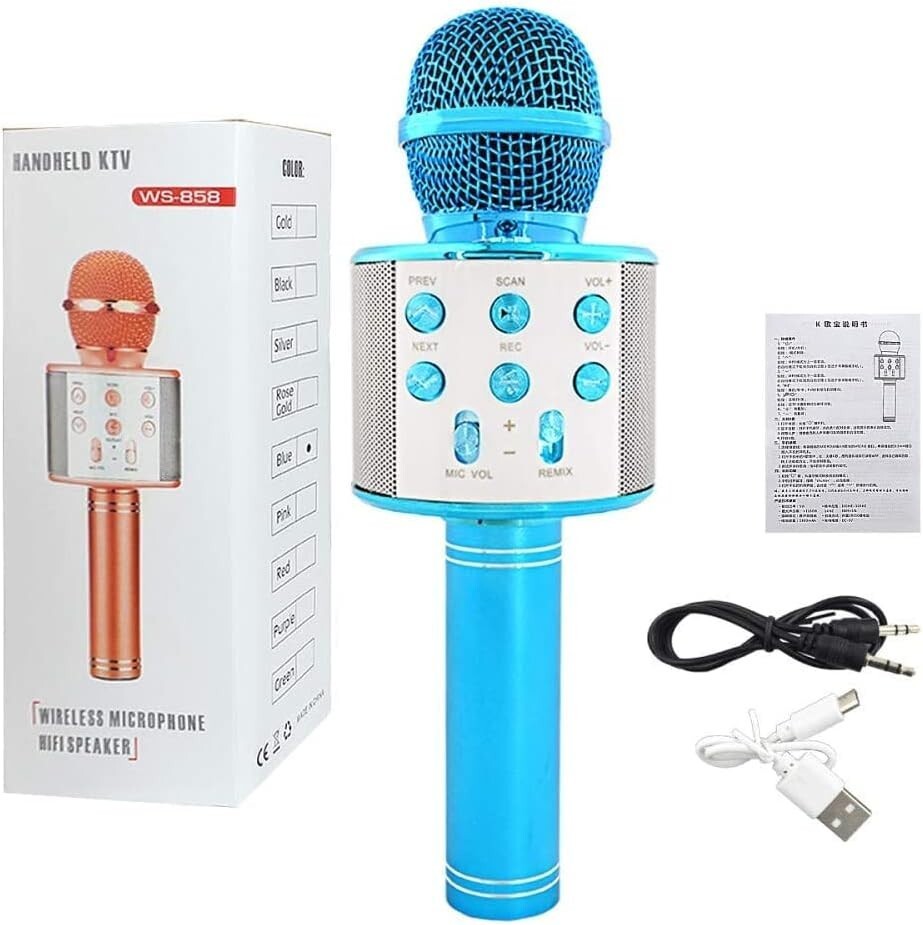 Microfono Karaoke Bluetooth Wireless per Bambini