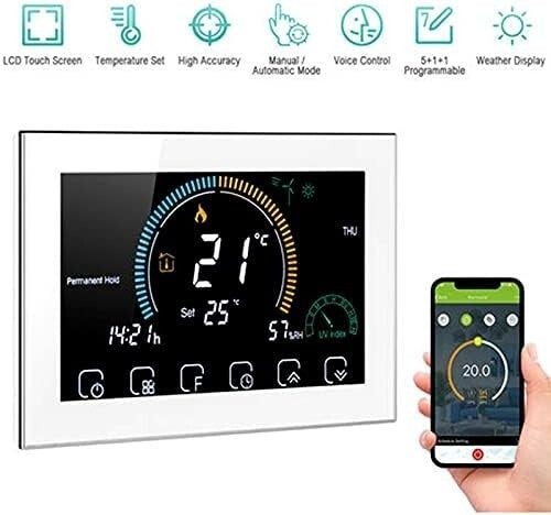 Termostato WiFi Caldaia Gas BHT-8000GCLW Contatto Pulito Alexa Google Tuya