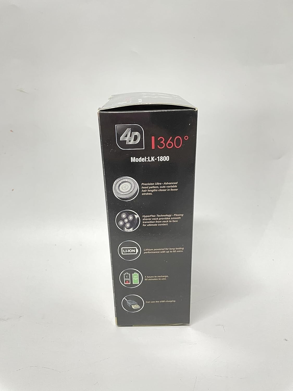 Rasoio elettrico da uomo,5 in 1, rasoio per il viso 4D con testina flottante