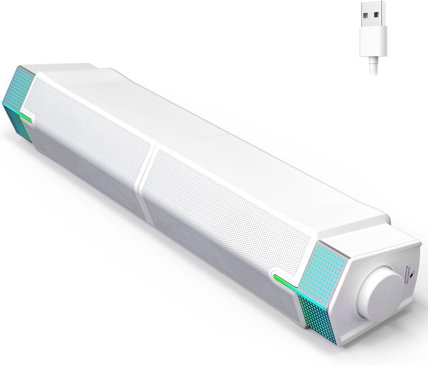 Soundbar per PC, Altoparlante Bluetooth con RGB Jeecoo M20 Altoparlante stereo