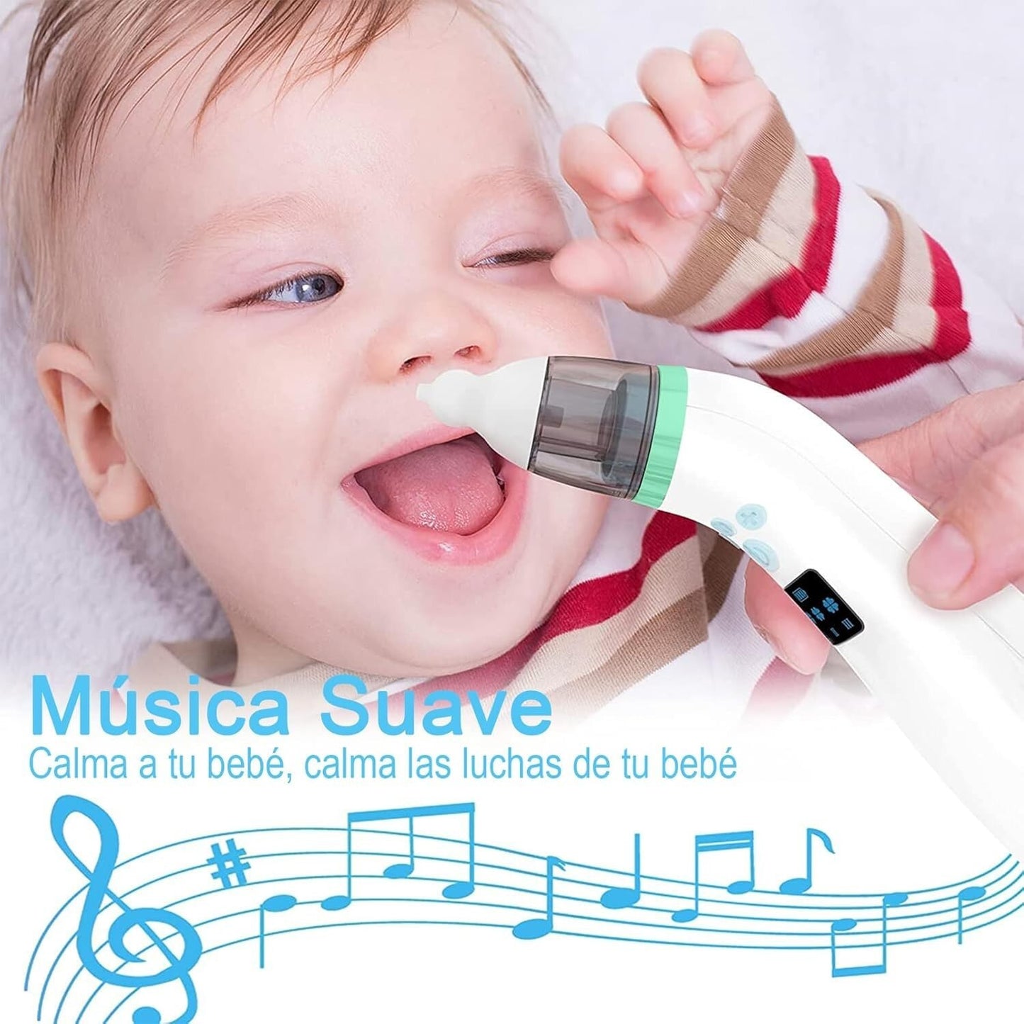 Pulitore nasale elettrico per bambini, aspiratore di muco per bambini