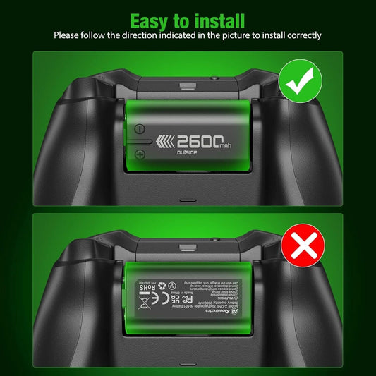 Batteria ricaricabile ad alta capacità compatibile con controller Xbox One S/X,