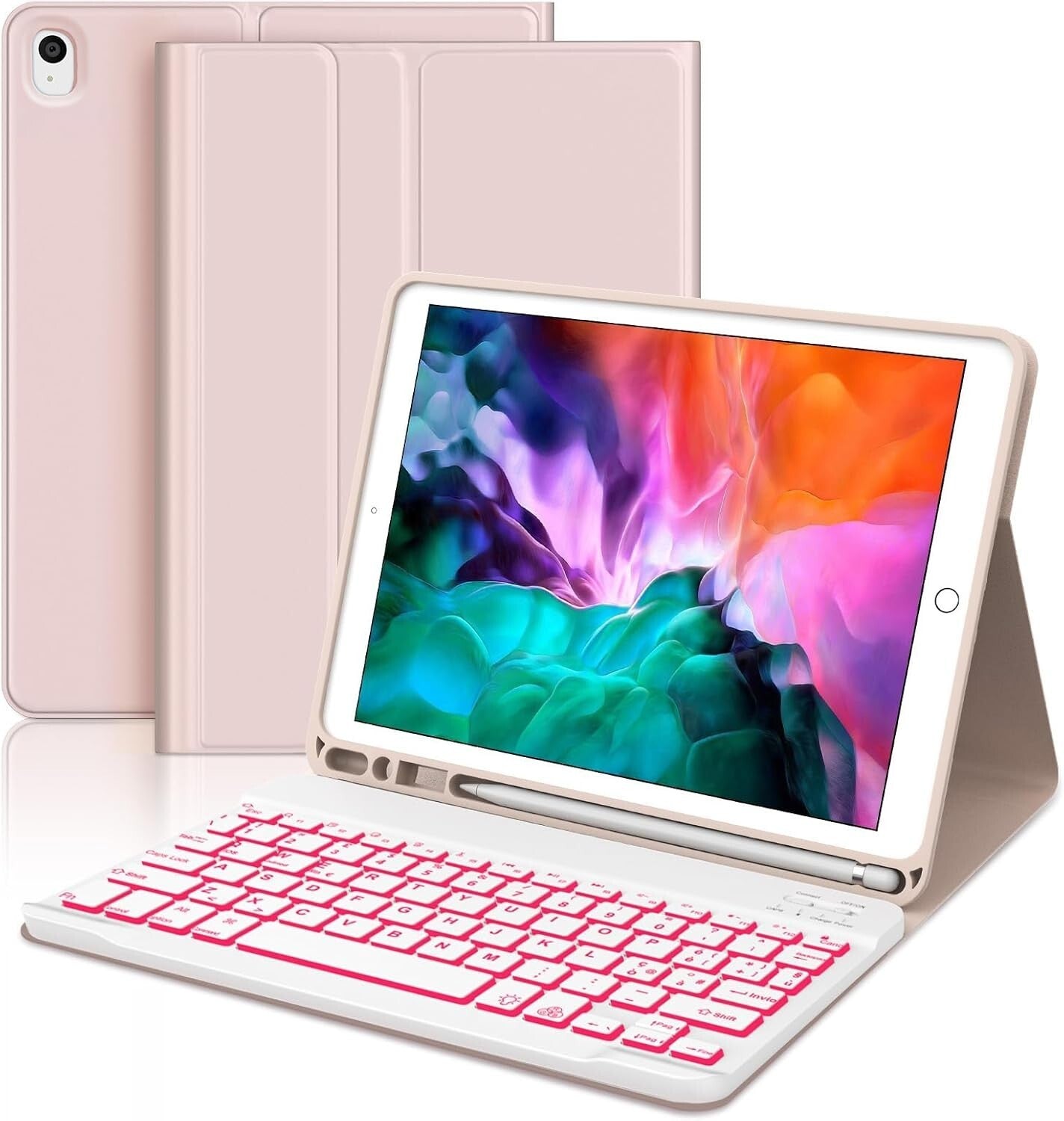 Tastiera per iPad 9 Generazione Custodia con Tastiera per iPad 9 10.2"