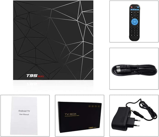 Android 9.0 TV BOX 2GB RAM/16GB ROM Support 2.4/5.0Ghz WiFi BT4.0 RK331 TUREWELL