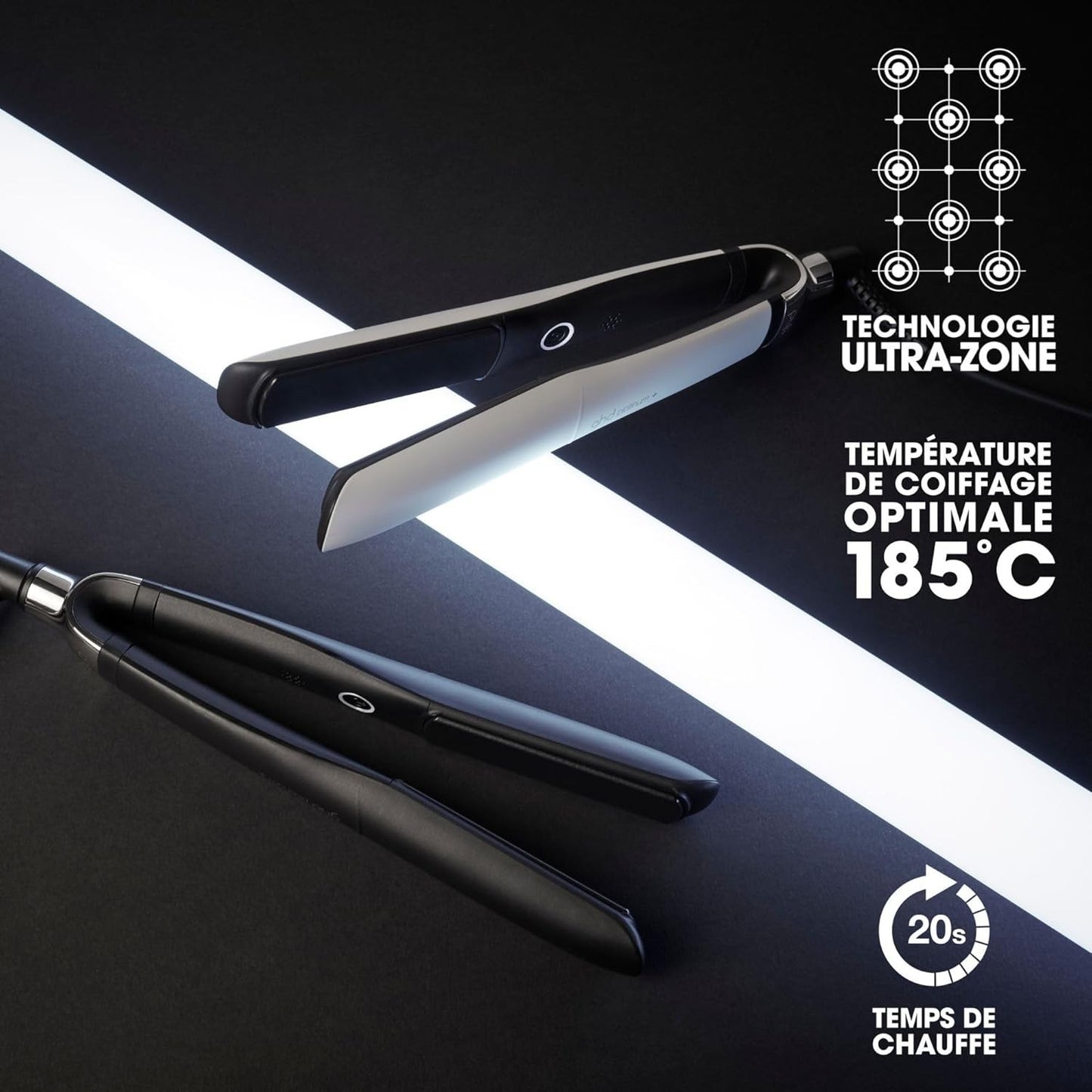 Ghd Platinum+ Piastra & Styler Professionale Nera Per Tutti i Tipi di Capelli