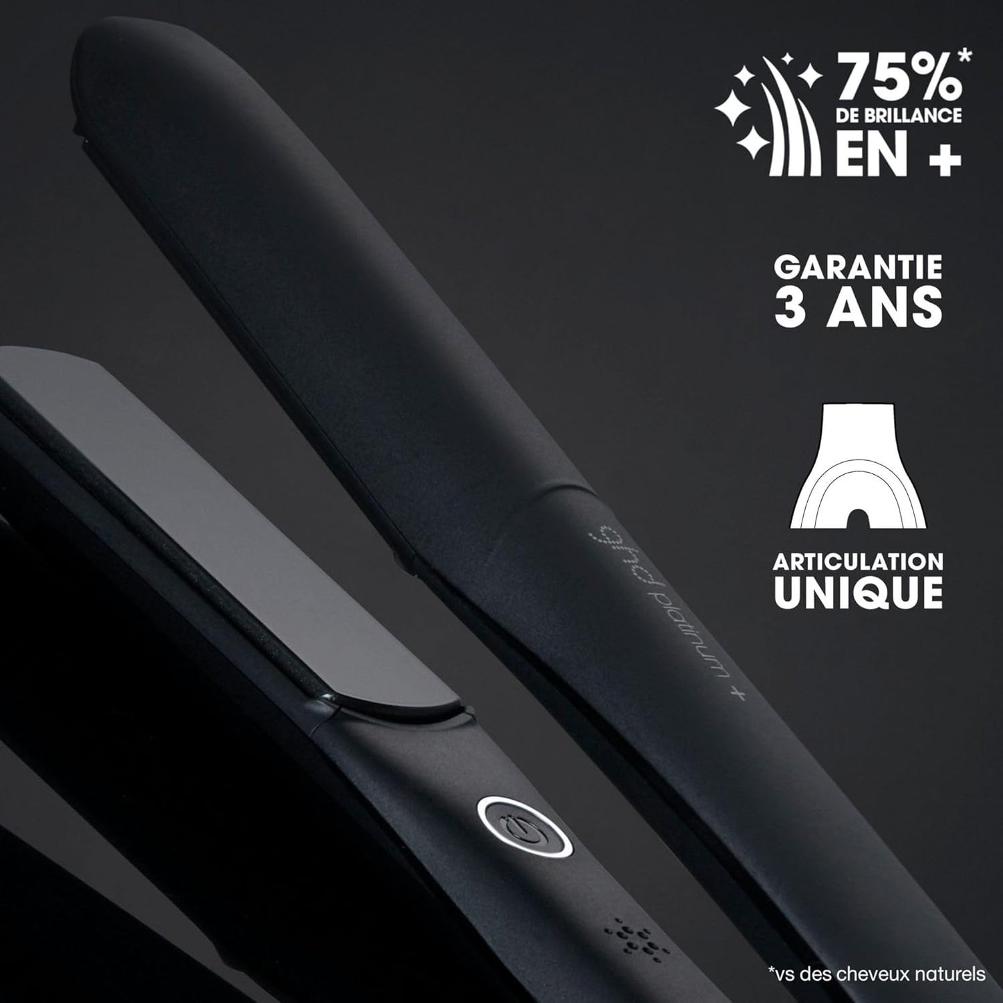 Ghd Platinum+ Piastra & Styler Professionale Nera Per Tutti i Tipi di Capelli