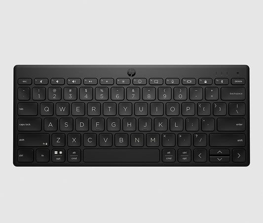 HP 350 Tastiera Wireless e Bluetooth 5.2, Connessione Multi-dispositivo, Qwerty