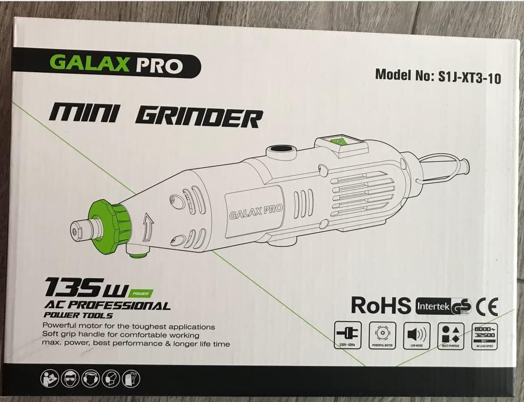 Smerigliatrice elettrica GALAX PRO da 135 W, 6 velocità variabili + 40 Accessori