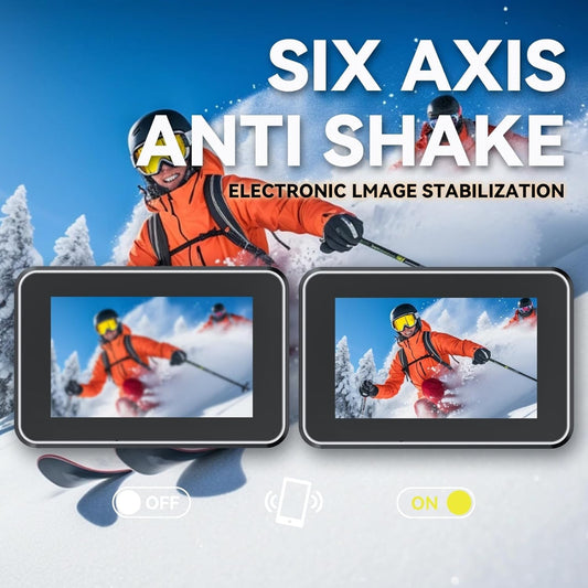 Action Cam 5K Anti-shake Fotocamera subacquea con doppio schermo e touchscreen