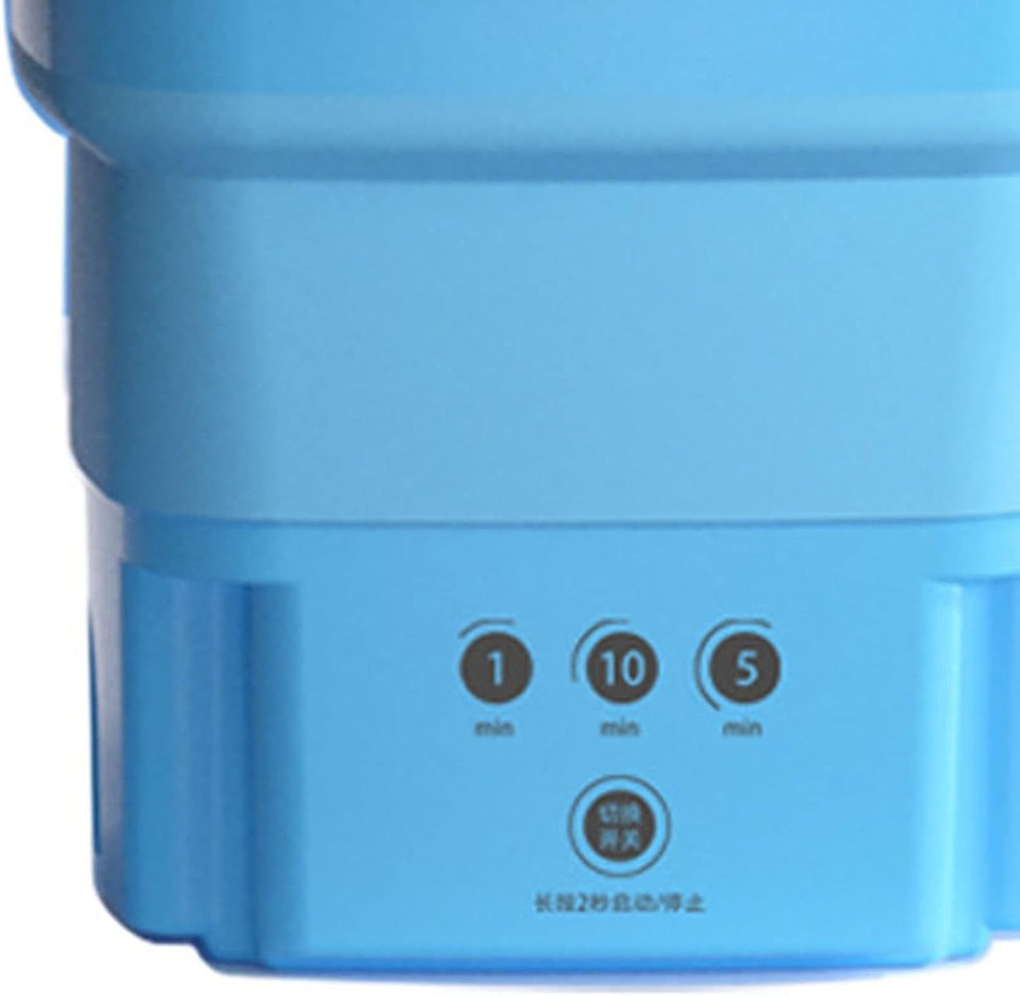 Lavatrice portatile e asciugatrice pieghevole combinata con luce blu e cestello