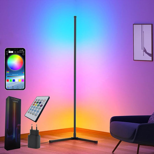 Lampada da Terra LED, 153cm Piantana RGB Dimmerabile, 20 Milioni di Colori Music