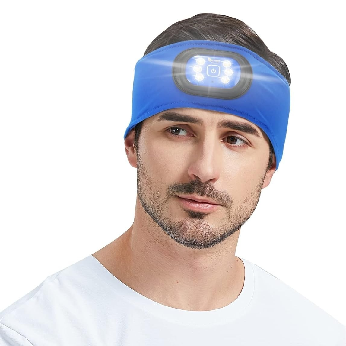 Fascia lampada frontale ricaricabile tramite USB, 3 modalità di illuminazione