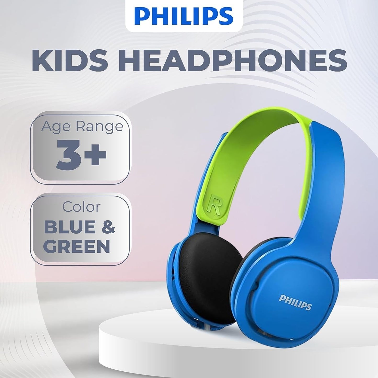 Cuffie sovraurali PHILIPS AUDIO Shk2000Bl/00 per bambini  limite di volume di 85