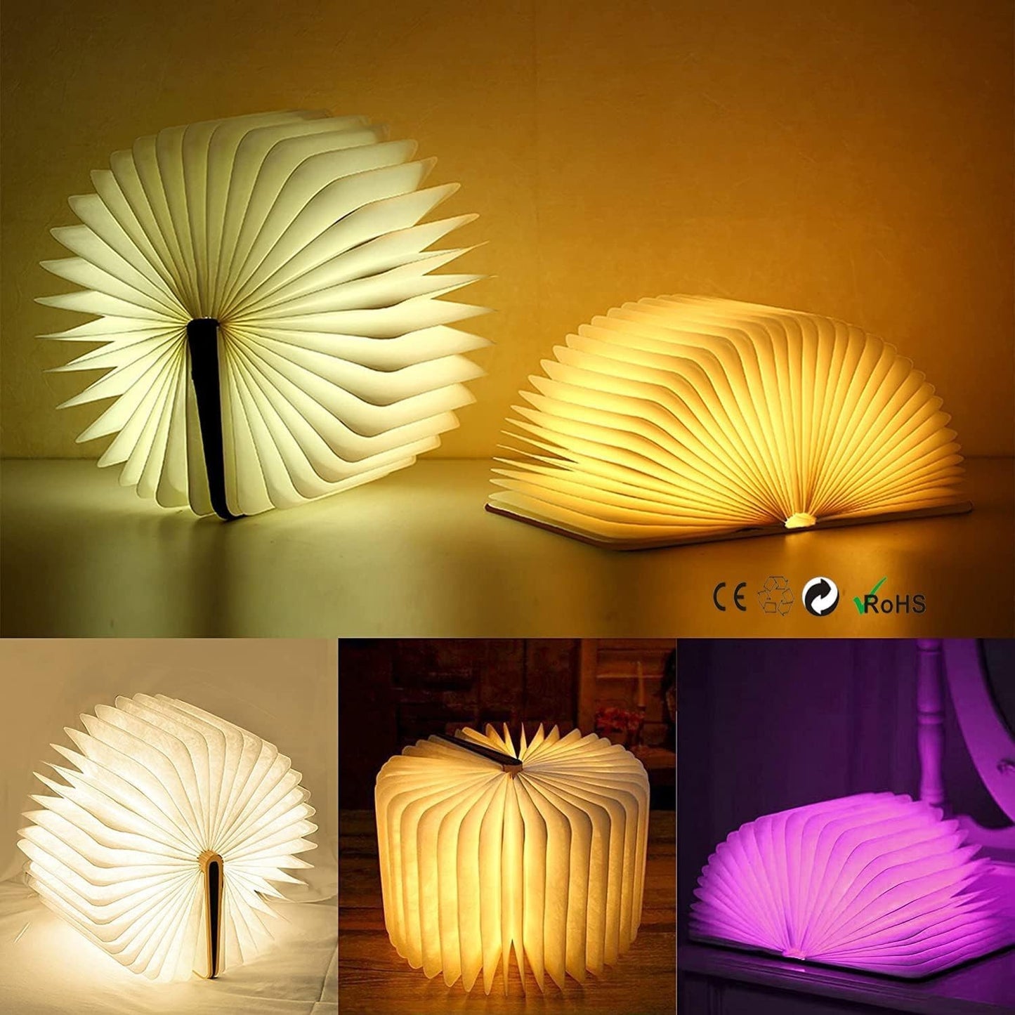 Lampada da lettura pieghevole a LED DEVASO in 3 colori per casa  camera da letto